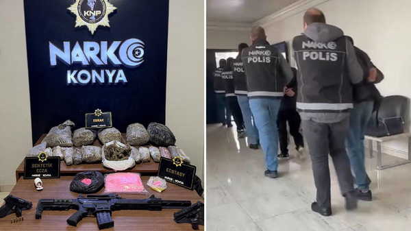 Konya'da uyuşturucu operasyonu: 110 kişi tutuklandı!