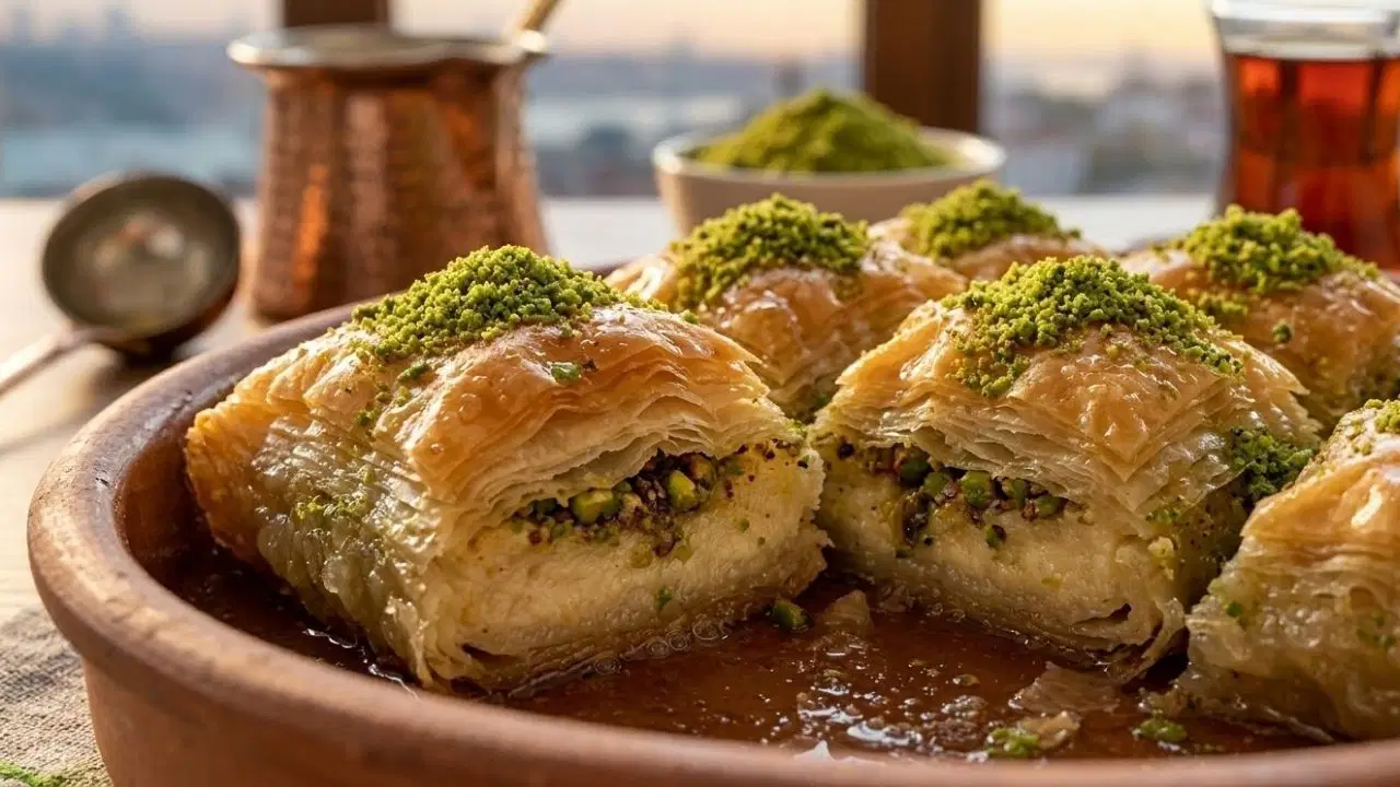 Baklava açma derdine son: 15 dakikada çıtır çıtır milföyden yalancı şöbiyet tarifi...