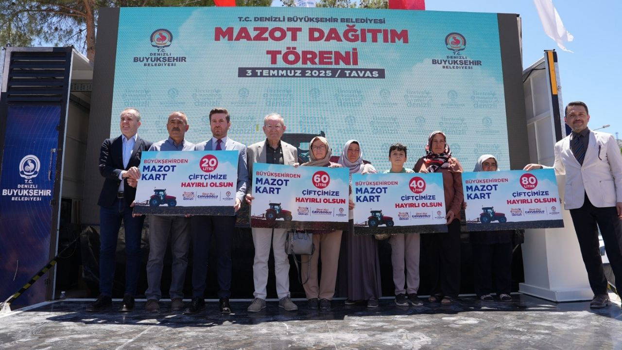 Denizli'de üreticiye mazot desteği
