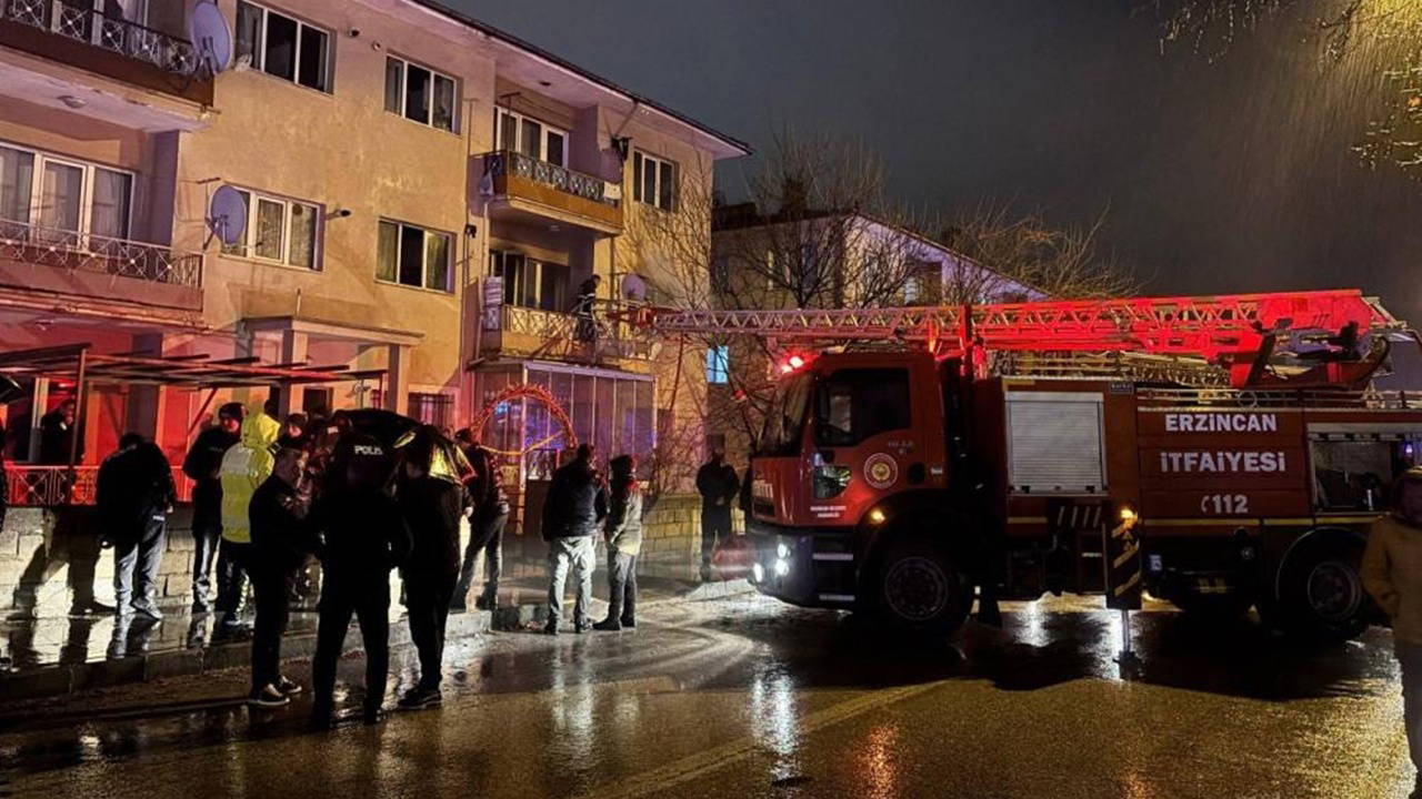 Erzincan’da yangın: 3’ü çocuk 8 kişi dumandan etkilendi