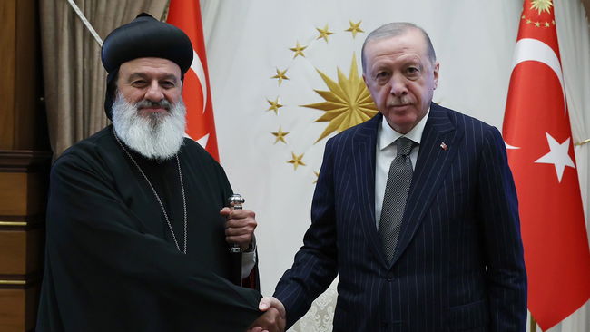 Erdoğan, Süryani Ortodoks Kilisesi Patriği'ni kabul etti