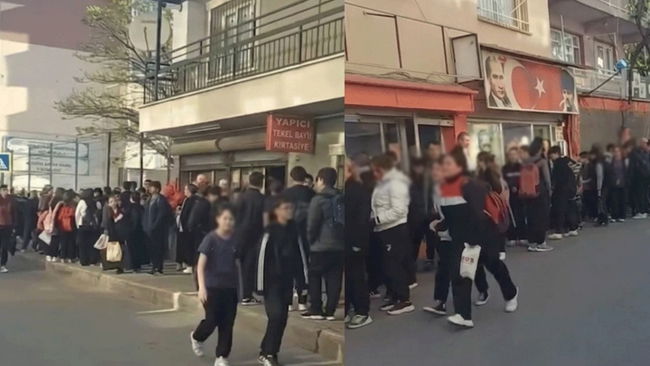 İzmir’de okulda tepki çeken görüntü...