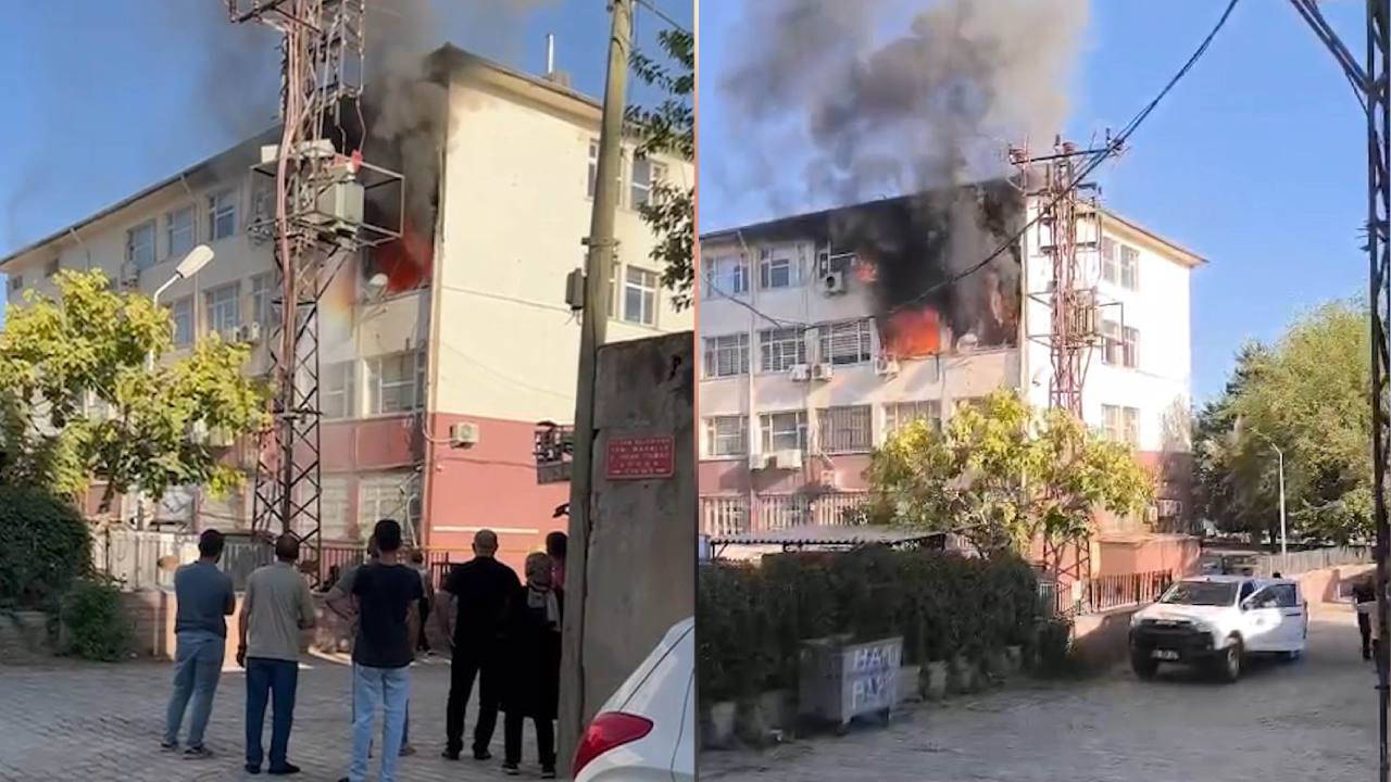 Hilvan Hükümet Konağı’nda yangın paniği!