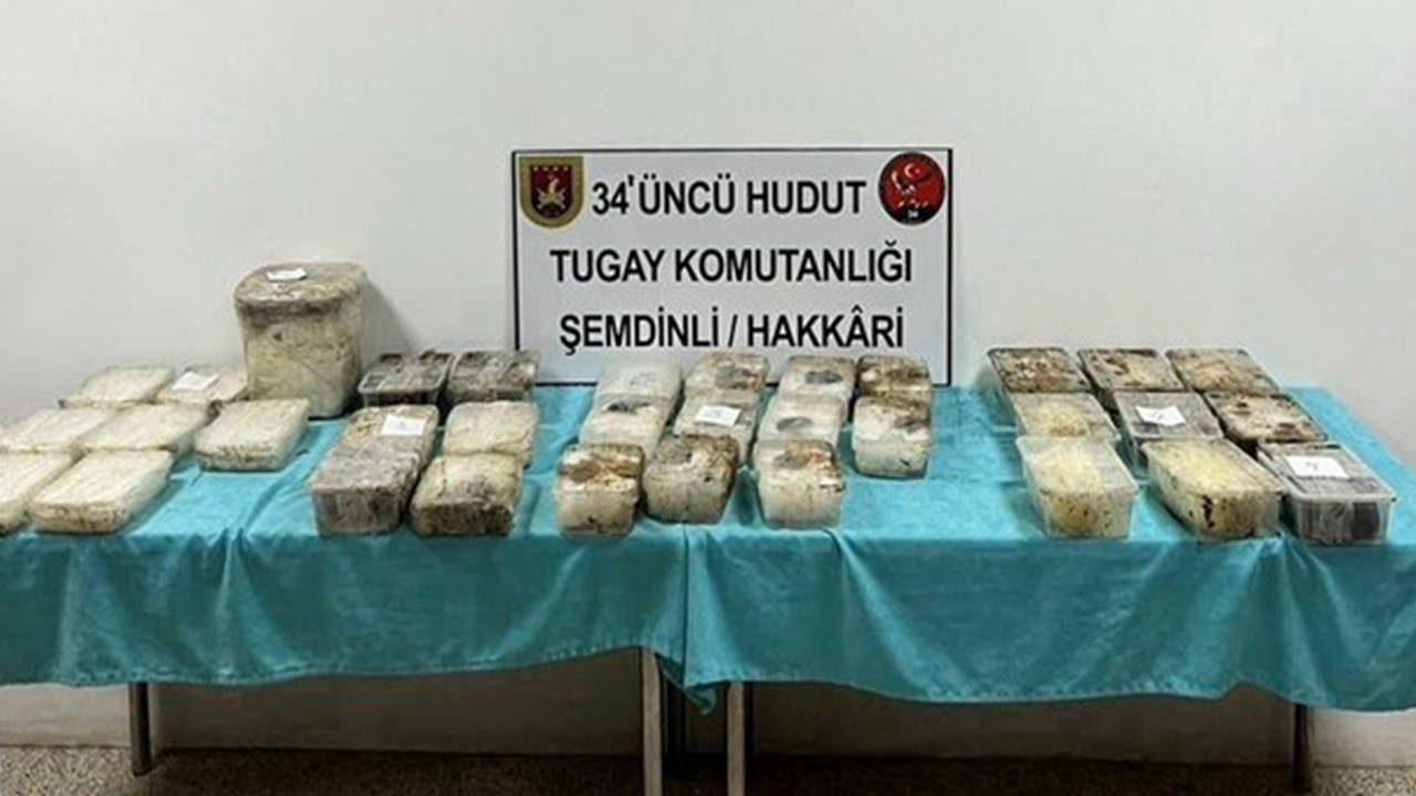 MSB açıkladı: 'İran hududunda 81 bin 133 gram uyuşturucu madde ele geçirildi'