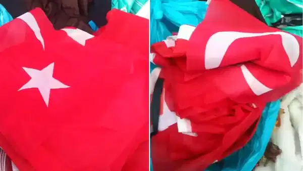 Bayrak provokasyonunun altından kendisi çıktı: 'Vatan hainleri' diyerek paylaşım yaptı