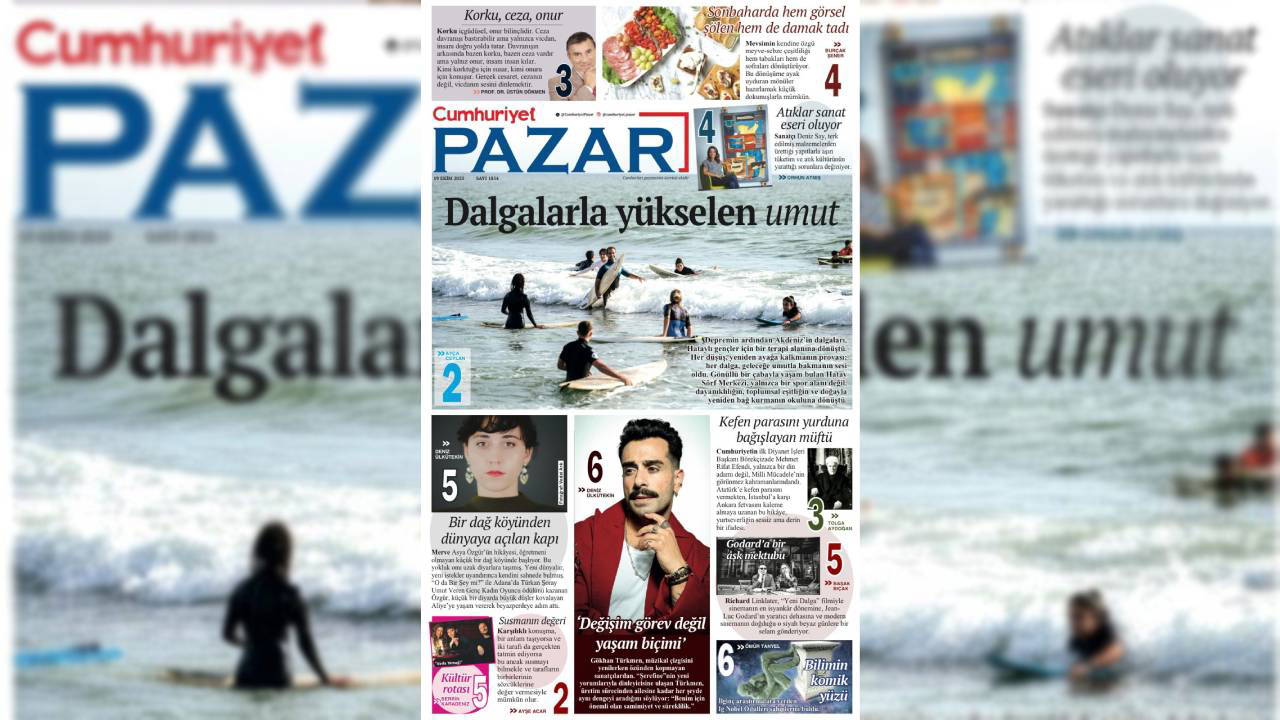 Cumhuriyet Pazar bu hafta da dopdolu!
