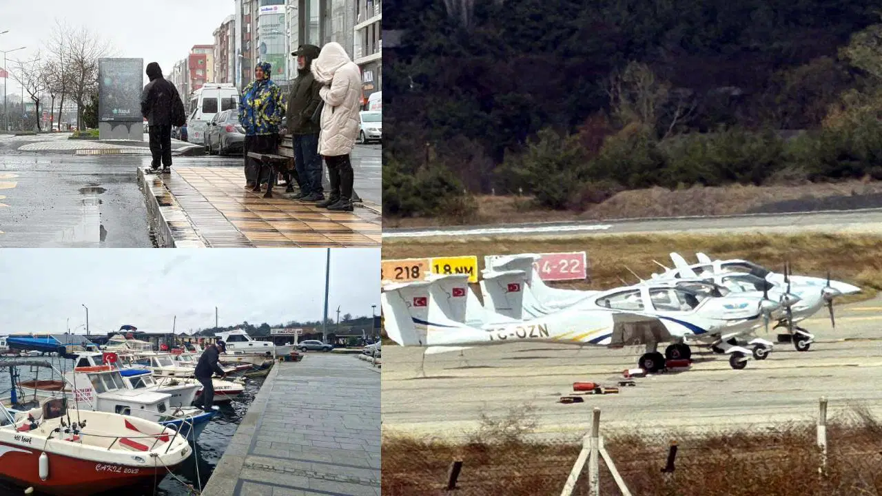 Tekirdağ'da fırtına alarmı: Eğitim uçuşları iptal edildi, balıkçılar denize açılamadı!