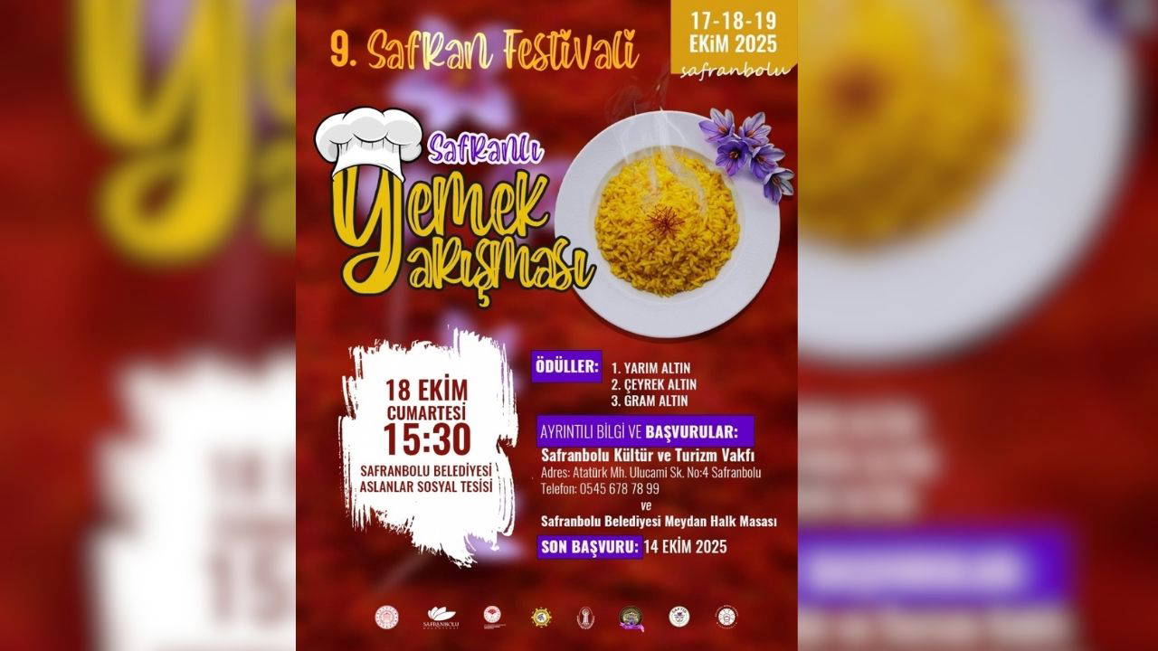 Safranbolu’da Safranlı Yemek Yarışması heyecanı başlıyor