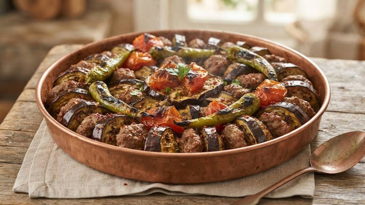 Uğraştırmadan hazırlanıyor, fırında lezzetleniyor: MasterChef tepside patlıcan kebabı tarifi