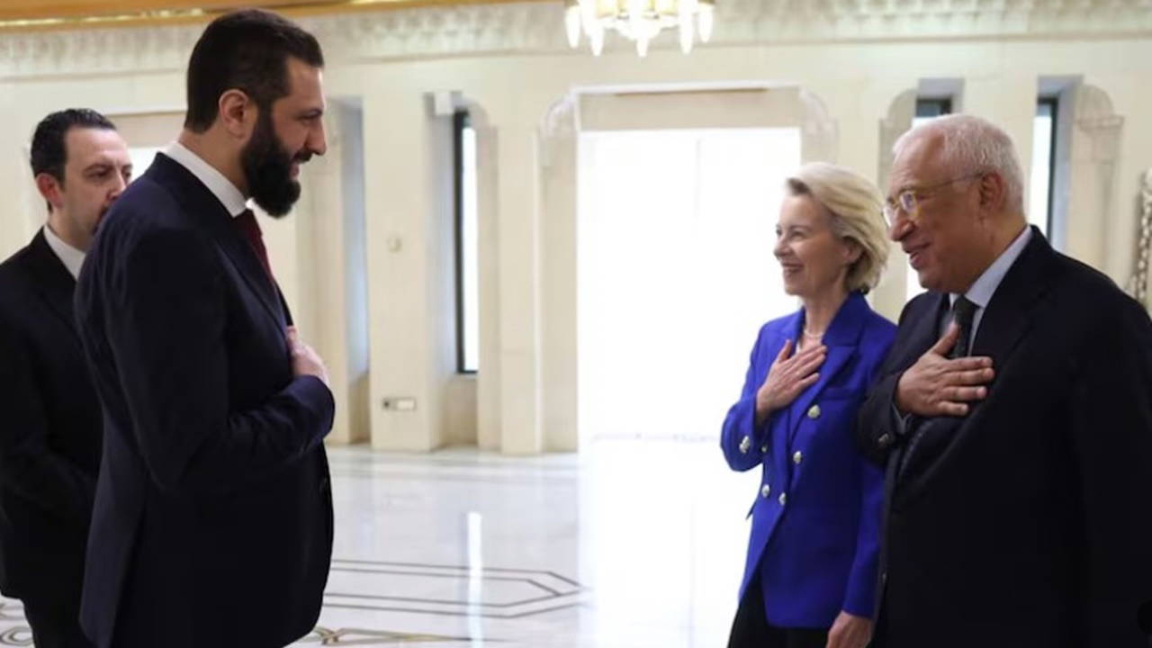 Brüksel'den Şam'a çıkarma: Şara, Von der Leyen'i ağırladı