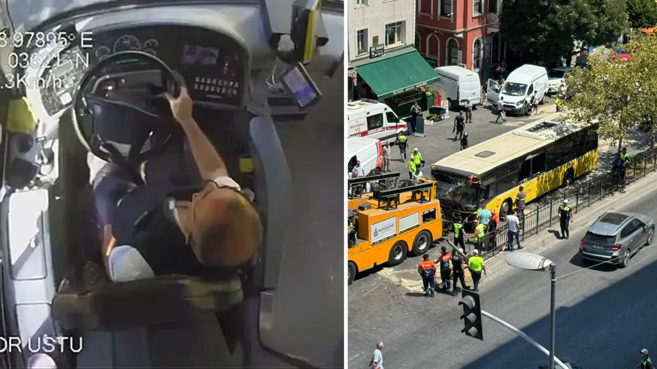 İstanbul'un kalbini kilitleyen kaza! Beyoğlu'ndaki facianın otobüs içi görüntüleri ortaya çıktı: Şoför cepleriyle oynadı, ayağa kalktı...