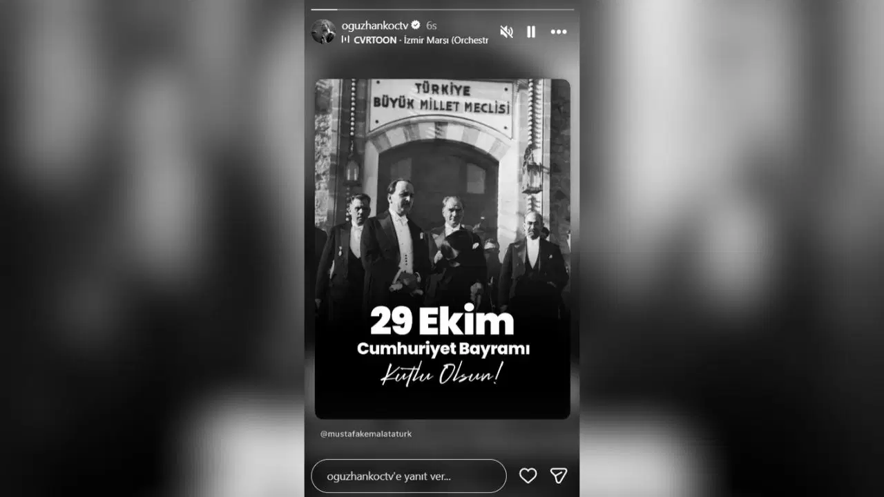 Ünlülerden 29 Ekim Cumhuriyet Bayramı paylaşımları: Sanat dünyasından peş peşe mesajlar