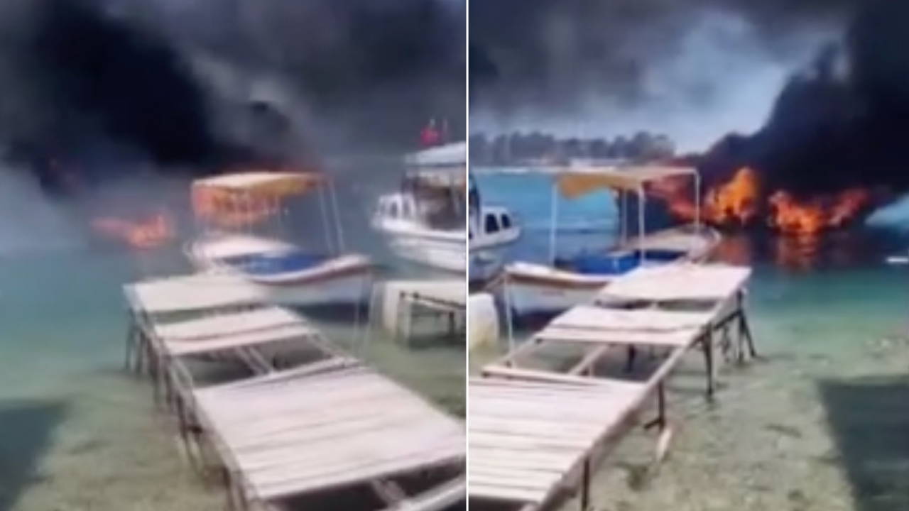 İzmir'de marina alevlere teslim oldu: Tekneler kullanılamaz hale geldi!