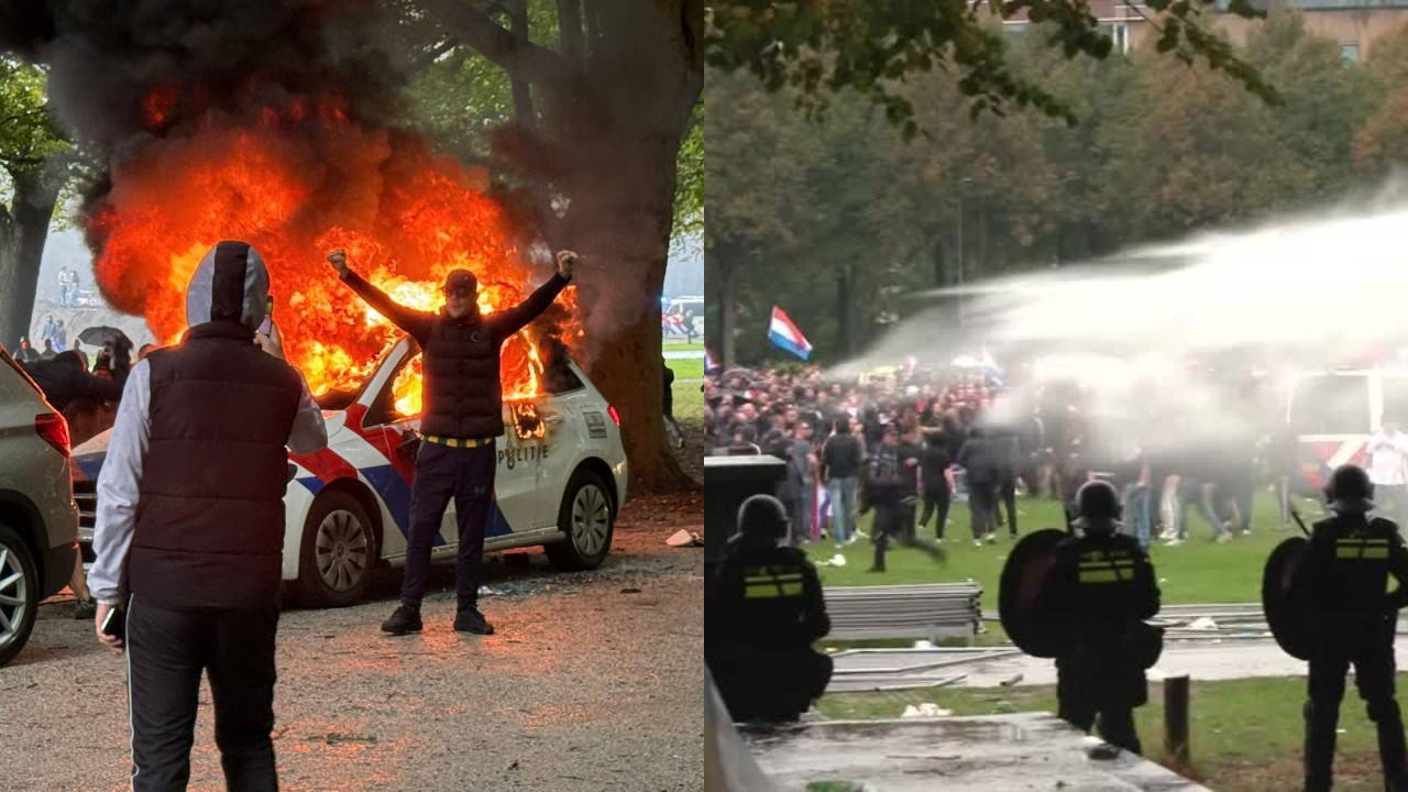 Hollanda’da aşırı sağcı gösteri şiddete dönüştü