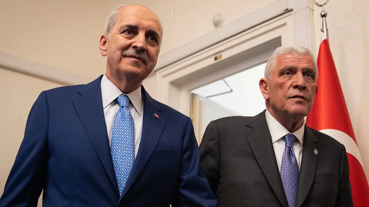 Numan Kurtulmuş, Müsavat Dervişoğlu ile görüştü: Gündem 'çerçeve yasa'