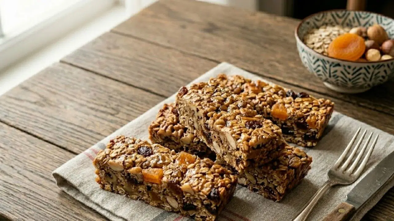 Katkısız tatlı keyfi: Kuru meyveli pekmezli bar tarifi