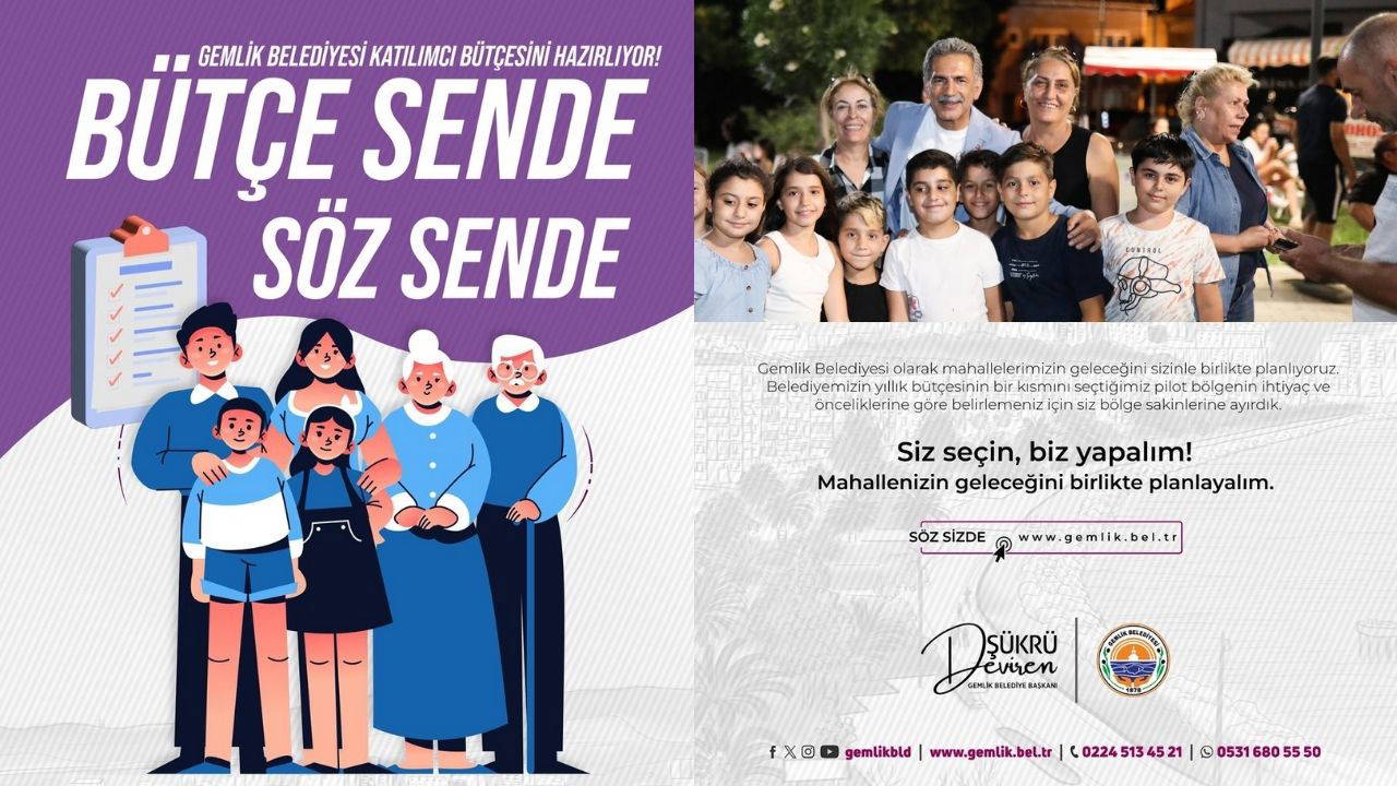 Bursa Gemlik’te ‘Katılımcı Bütçe’ dönemi başladı