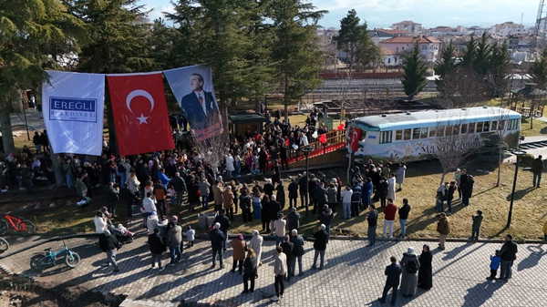 ‘Ereğli Belediyesi Masal Vagonu’ çocuklarla buluştu
