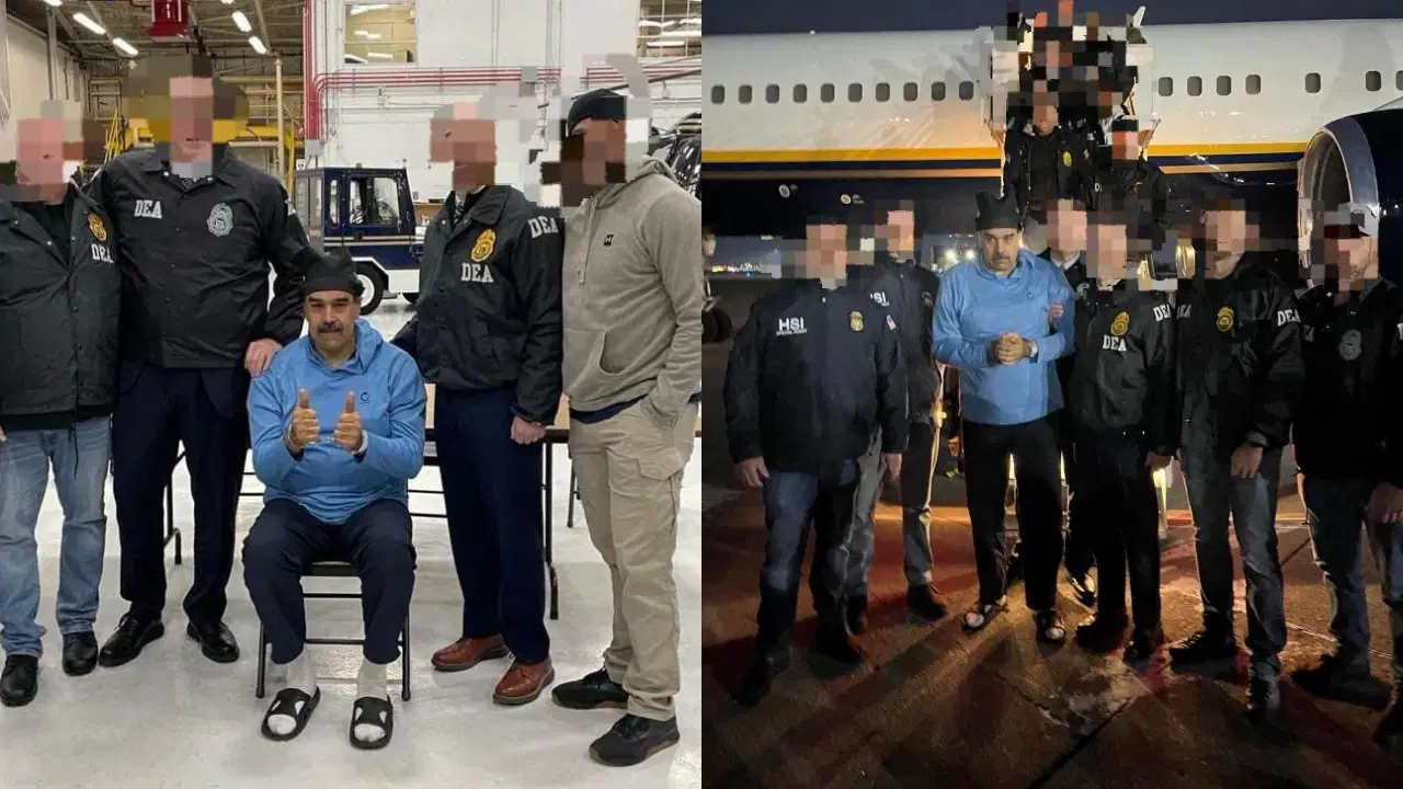 Maduro'nun uçaktan indirildiği görüntüler ortaya çıktı