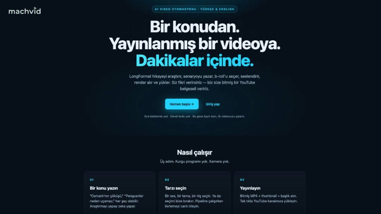 Türk girişimcinin Amerika’da ürettiği yapay zeka platformu Machvid, video üretim süreçlerini dakikalara indiriyor