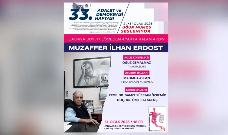 Muzaffer İlhan Erdost Çankaya'da anıldı