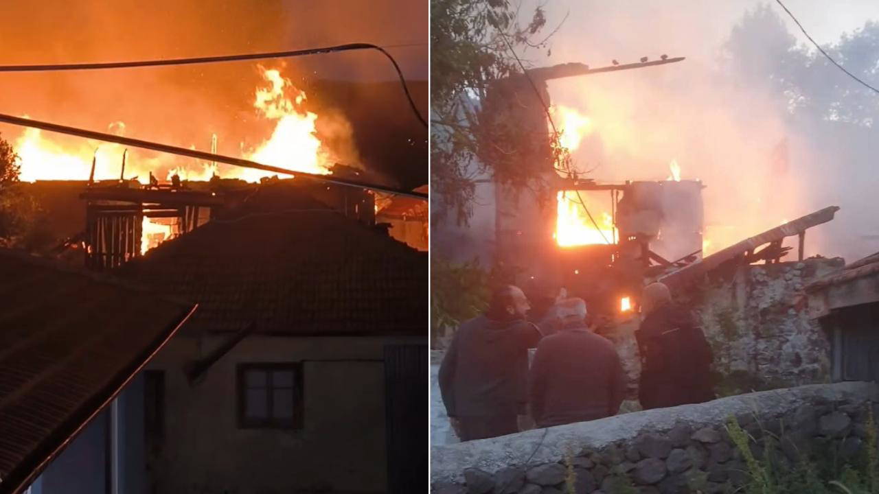 Ankara'da korkutan yangın: 5 ev kullanılamaz hale geldi!