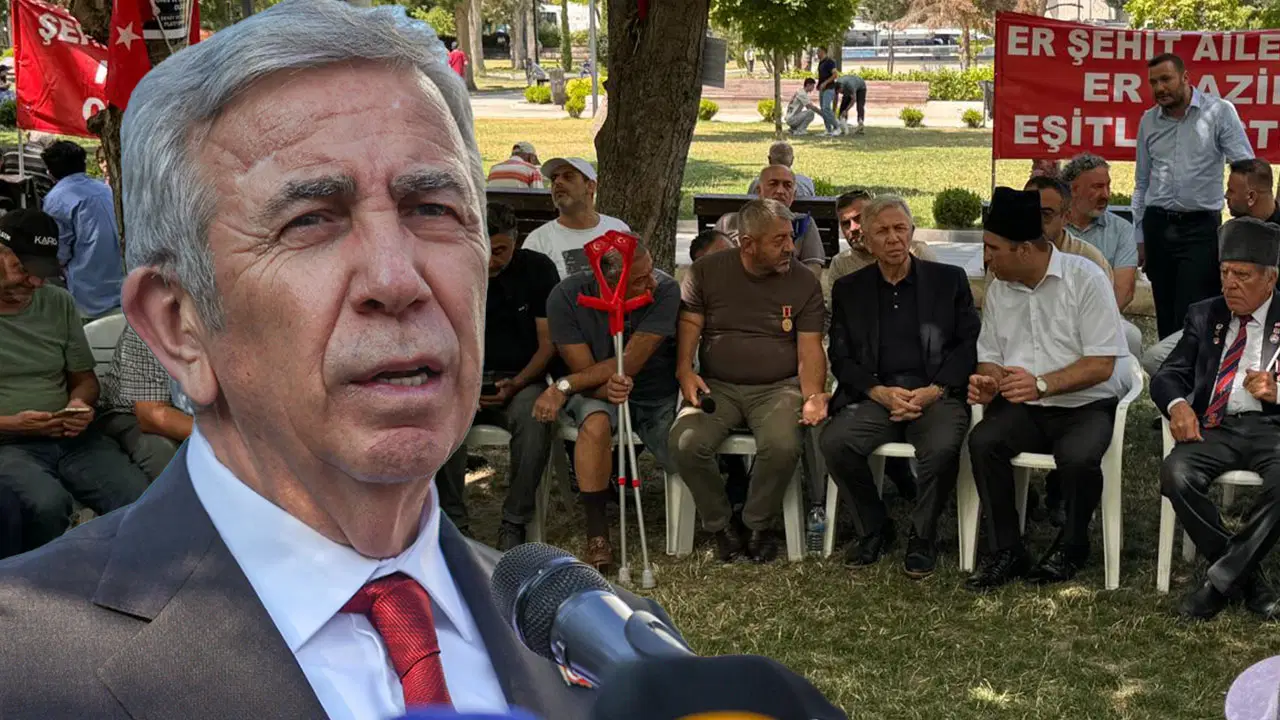 Mansur Yavaş'tan oturma eylemindeki şehit aileleri ve gazilere ziyaret