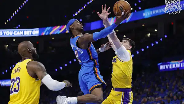 Oklahoma City Thunder, Los Angeles Lakers'ı devirdi, seriye galibiyetle başladı!