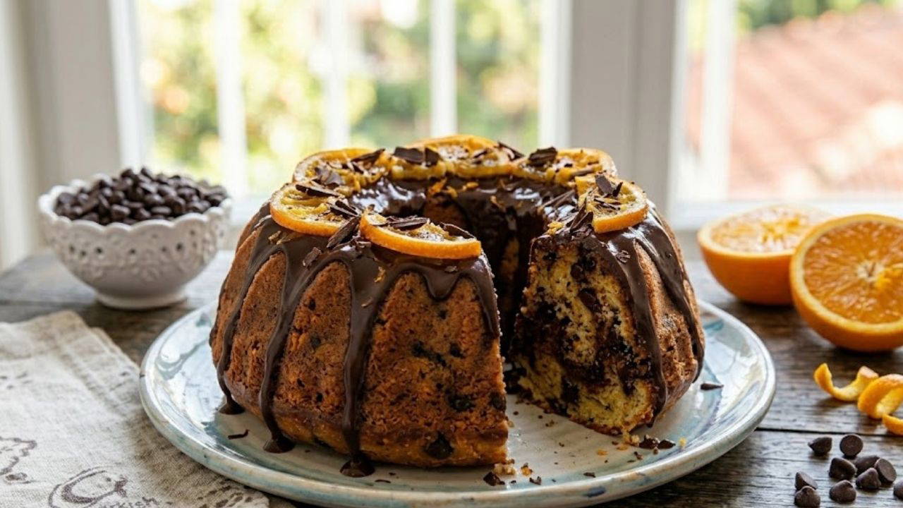 Bir dilimi asla yetmeyen enfes lezzet: Çikolatalı portakallı kek tarifi