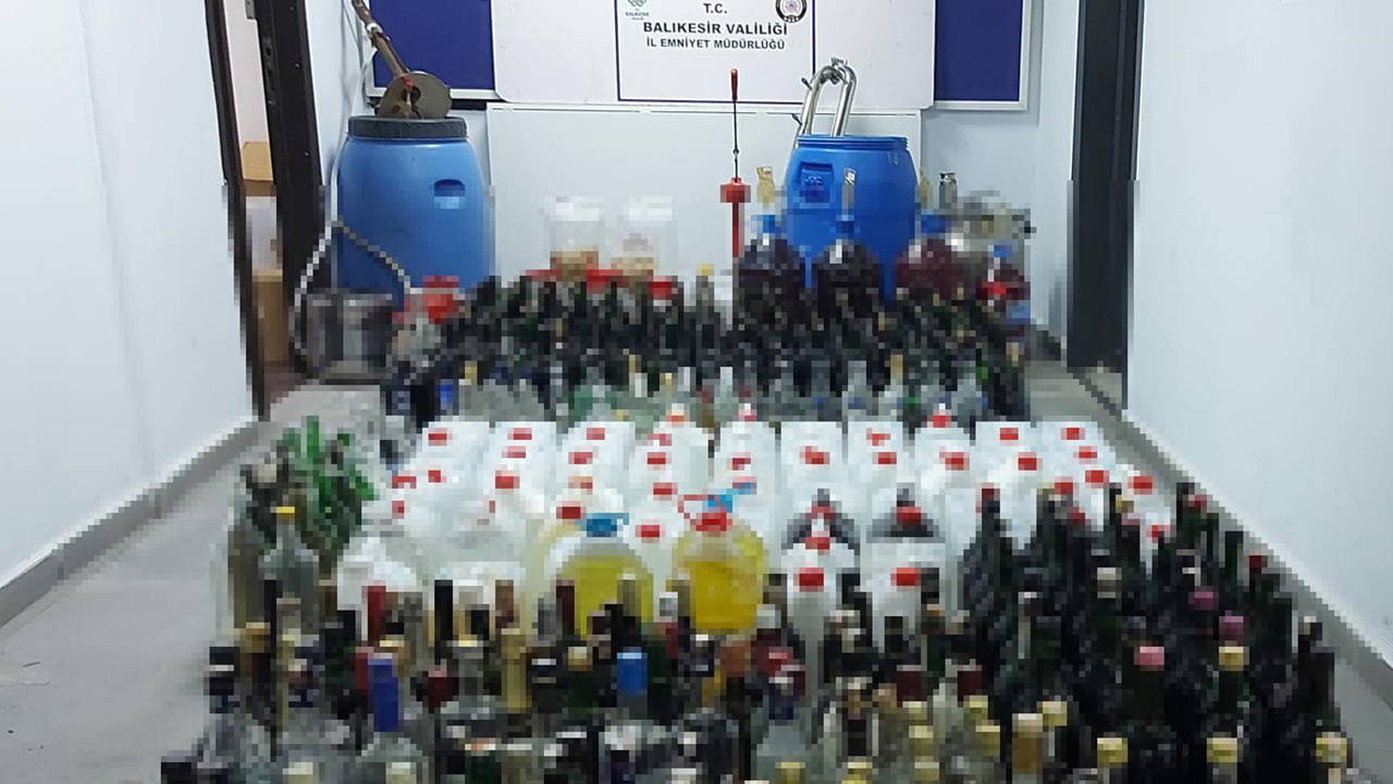 Ayvalık'ta 'sahte içki' operasyonu: 2 tutuklama