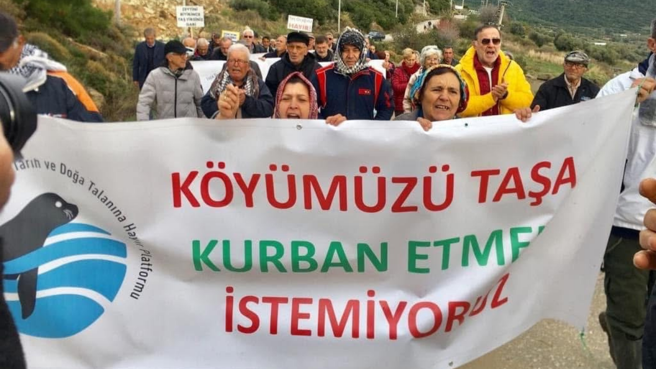 Foçalılar: Taş ocağı ruhsatları yenilenmesin