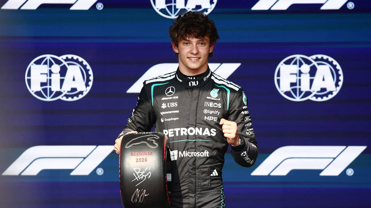 Belçika Grand Prix'sinde pole pozisyonu Kimi Antonelli'nin