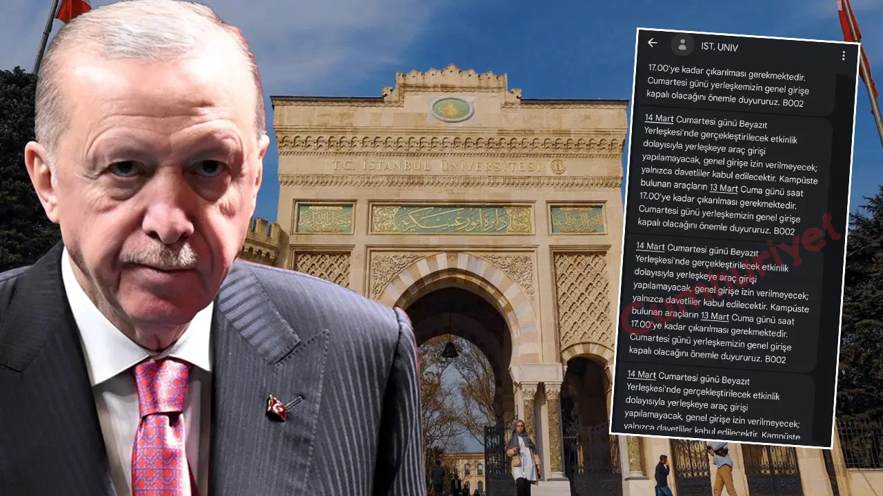 Erdoğan’ın iftarı için İstanbul Üniversitesi kapatılıyor