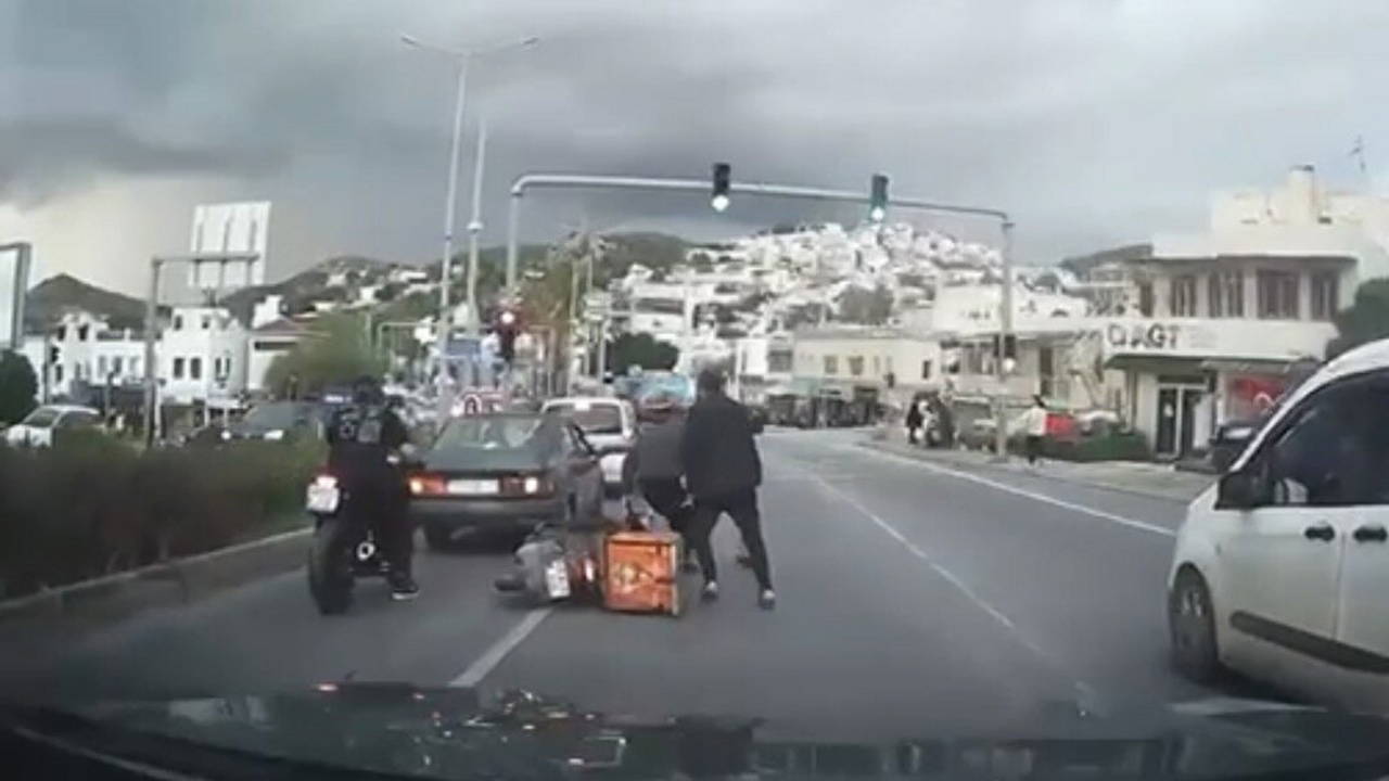 Trafikte kuryeye saldırdılar: 360 bin lira para cezası kesildi