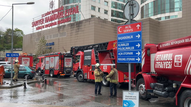 İstanbul'da hastanede korkutan yangın!