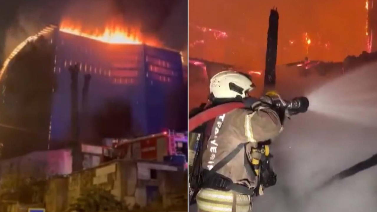 Üsküdar'da ahşap bina alevlere teslim oldu!