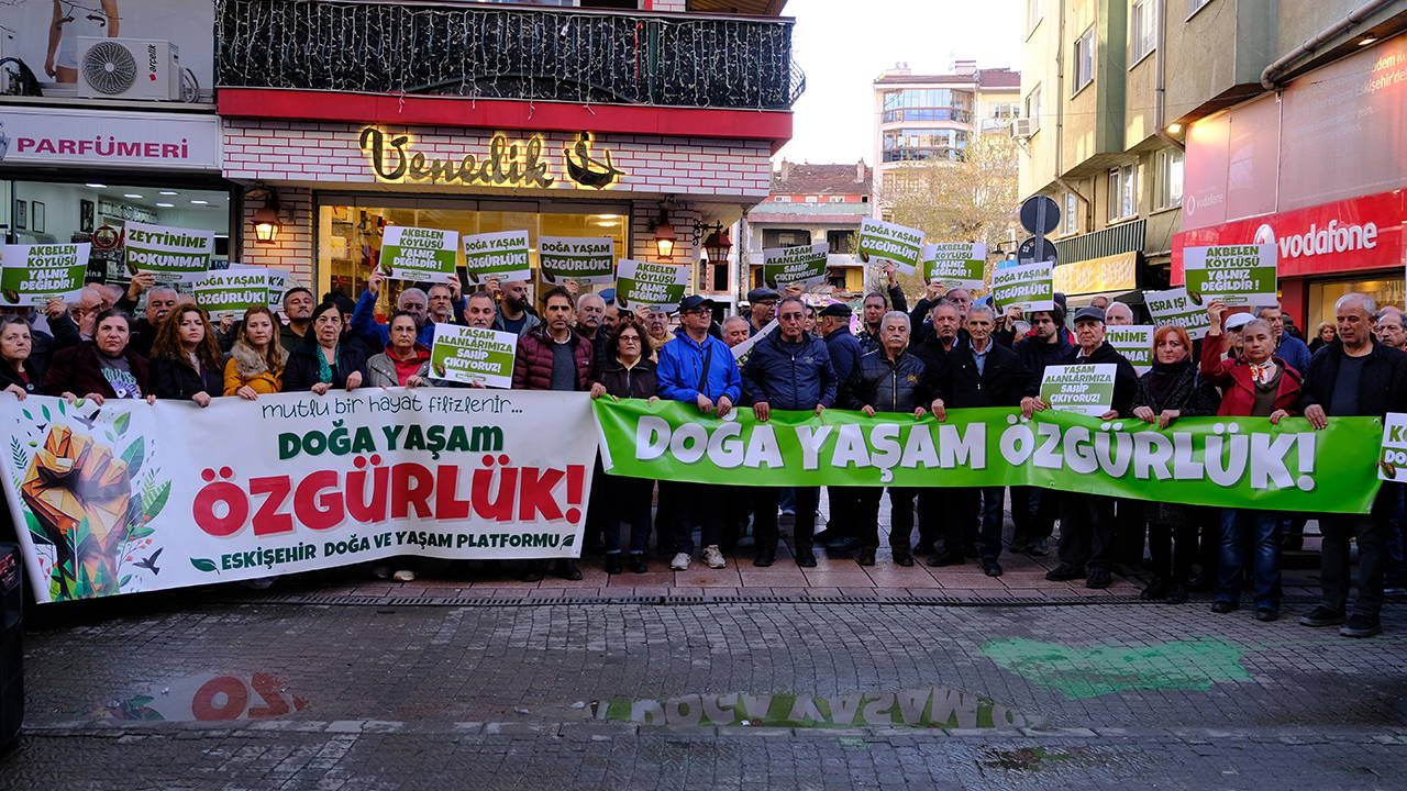 Eskişehir'de 'Esra Işık'a destek açıklaması: 'Maden talanına karşı sesini yükselttiği için...'