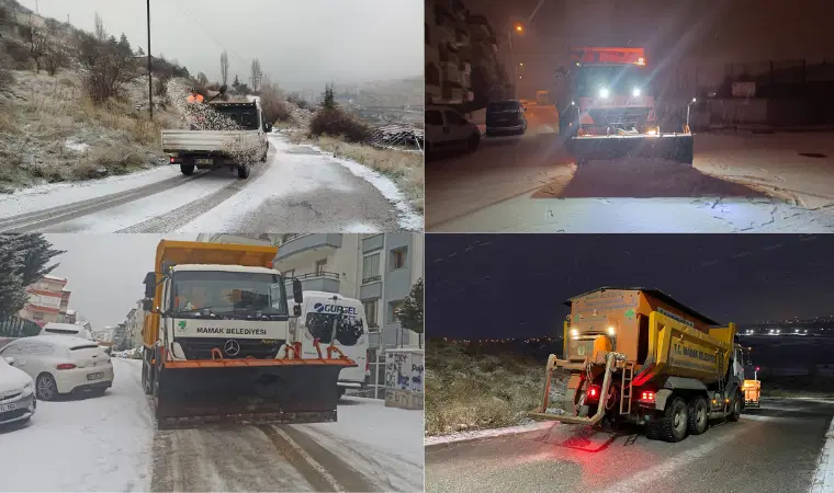 Mamak Belediyesi’nden yılın ilk karına 24 saatlik müdahale
