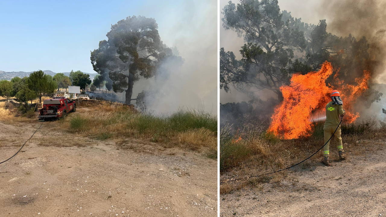 Muğla'da korkutan yangın: 2 hektar orman zarar gördü