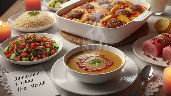 Bugün ne pişirsem? 1. Gün Ramazan iftar menüsü: İlk iftar sofrasına yakışacak nefis tarifler!