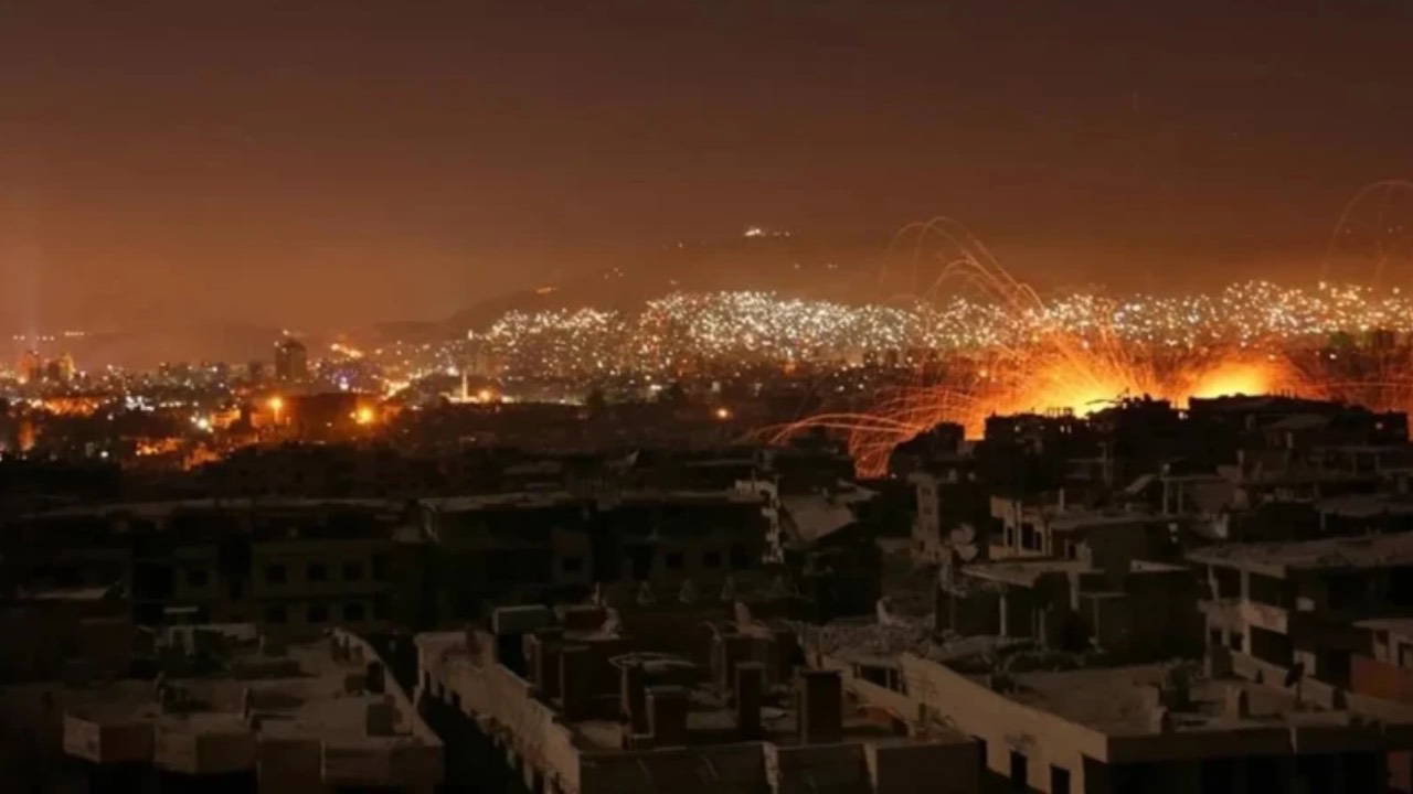 Suriye’nin başkenti Şam’daki askeri havaalanı çevresinde 6 patlama sesi duyuldu