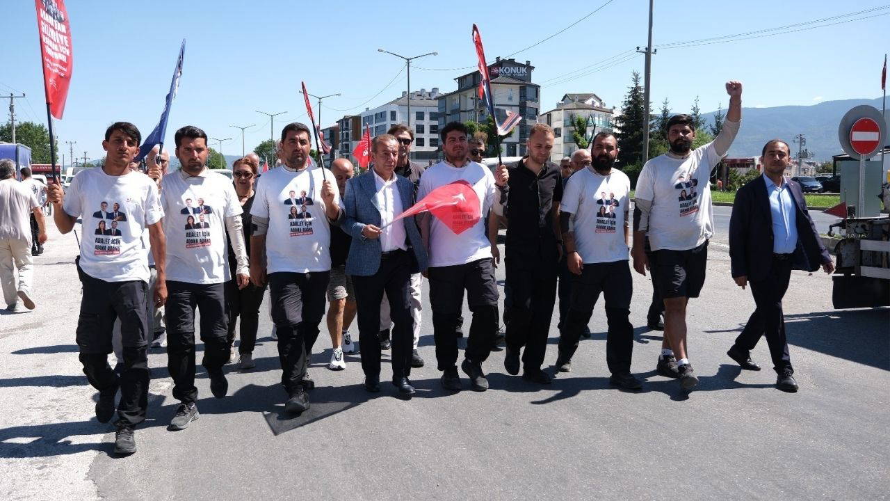 Bolu Belediye Başkanı Özcan’dan Özgürlük Yürüyüşü’ne destek