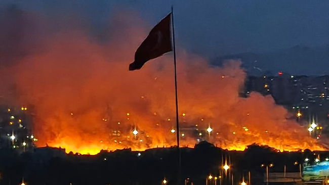 Ankara’da otluk arazide yangın: Müdahale sürüyor