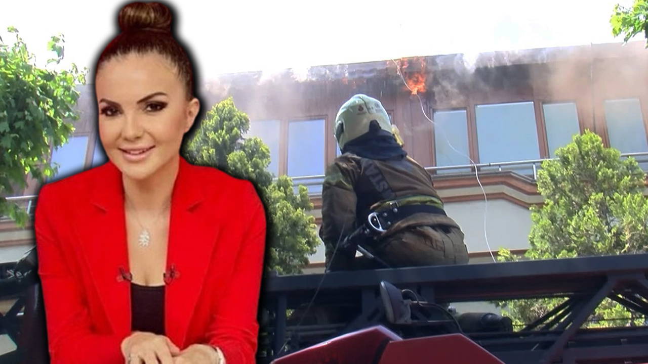 Ünlü sunucu Sinem Fıstıkoğlu'nun yaşadığı apartmanda korkutan yangın!
