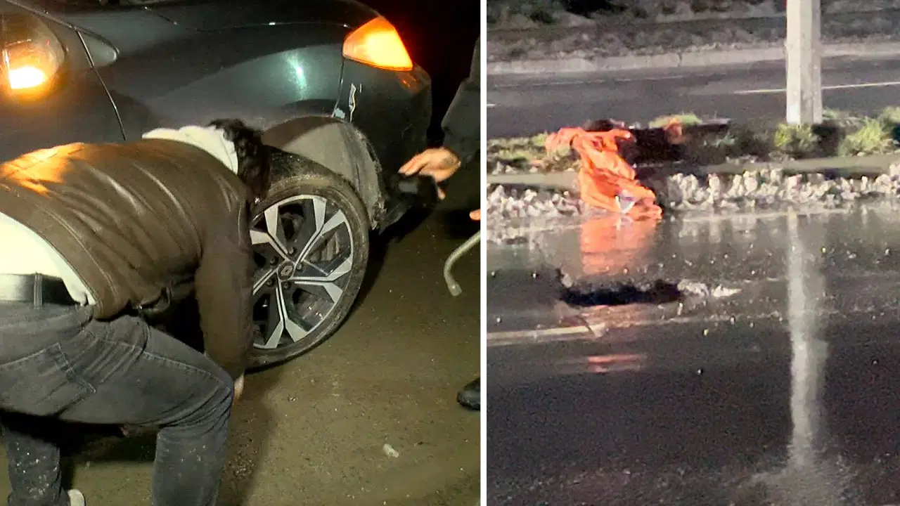 Esenler’de su dolu çukura giren 30 aracın lastiği patladı: 'Fren yapsak arkadakiler vuracak, sağa kaçsak sağdakiler vuracaktı'