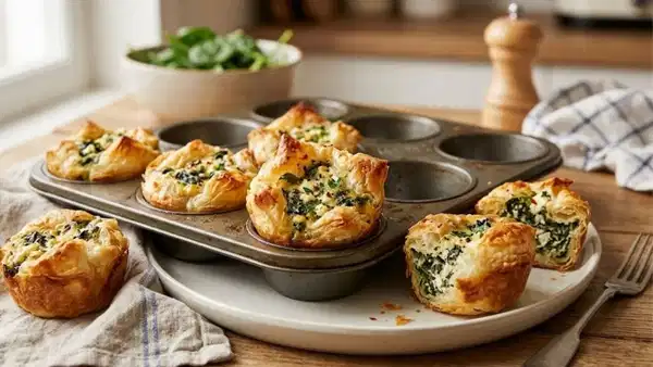 Çay saatlerinin yeni favorisi: Muffin börek tarifi