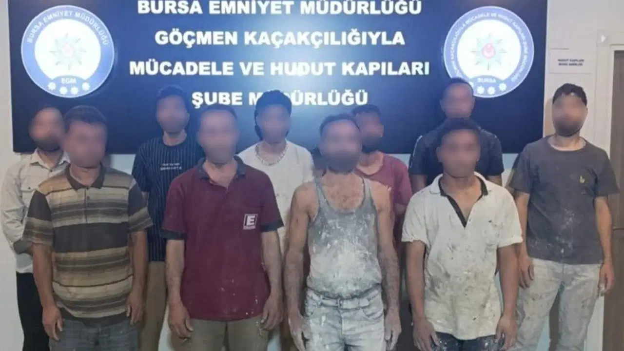 Yer: Bursa... Kaçak çalıştırılan 10 yabancı uyruklu yakalandı: 1 gözaltı
