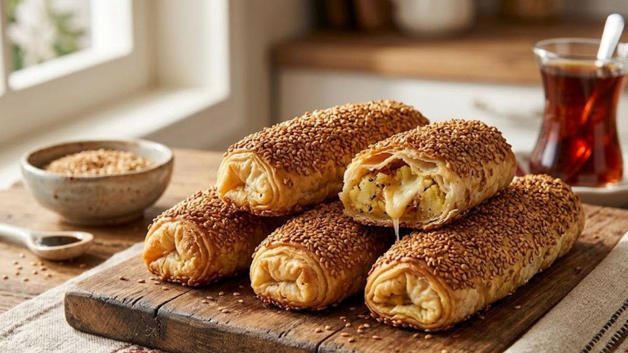 Dışı çıtır, içi bol malzemeli nefis lezzet: Patatesli simit böreği tarifi