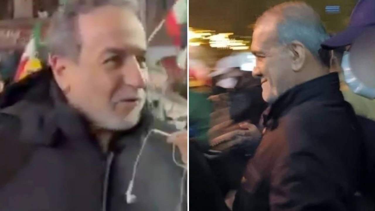 İran halkı sokaklarda... Pezeşkiyan ile Arakçi, kutlamalara katıldı