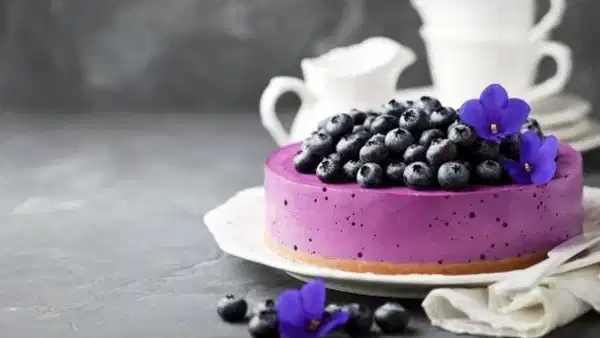 Çay saatlerinin yeni favorisi: Yaban mersinli cheesecake yapımı